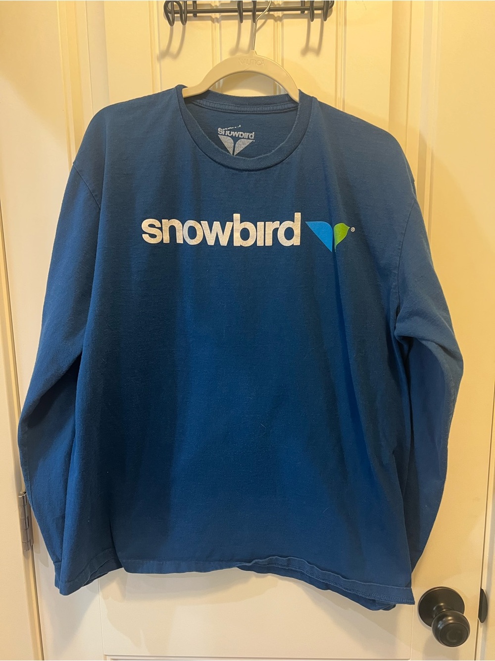 Snowbird Blue Logo Long Sleeve Tee